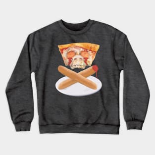 Pizza Skull Crewneck Sweatshirt